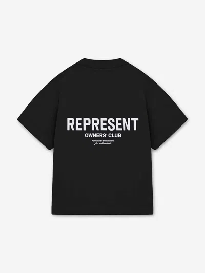 Represent Kids Mini Owners Club T-shirt In Black