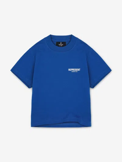 Represent Kids Mini Owners Club T-shirt In Blue