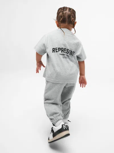 Represent Kids Mini Owners Club T-shirt In Gray