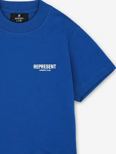 Represent Kids Mini Owners Club T-shirt In Blue