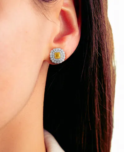 Le Vian Diamond (1.110 Ct. T.w.) Earrings In Two-tone 14k Gold In Metallic