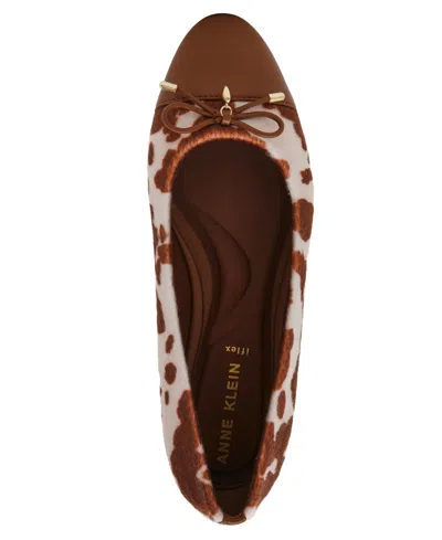 Anne Klein Women's Luci-f Slip On Ballet Flats In Brown