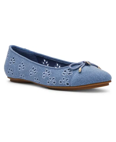 Anne Klein Women's Luci-e Slip On Ballet Flats In Blue