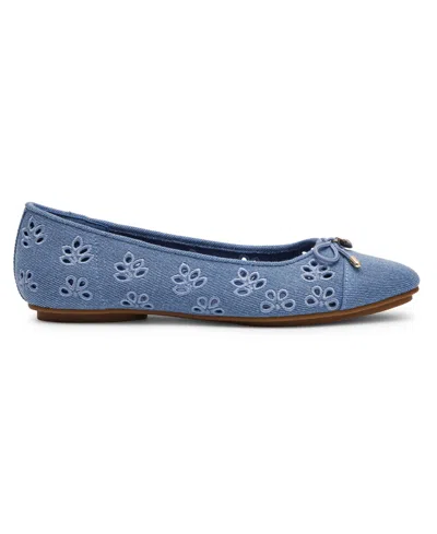 Anne Klein Women's Luci-e Slip On Ballet Flats In Blue