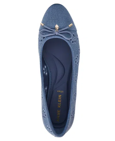 Anne Klein Women's Luci-e Slip On Ballet Flats In Blue