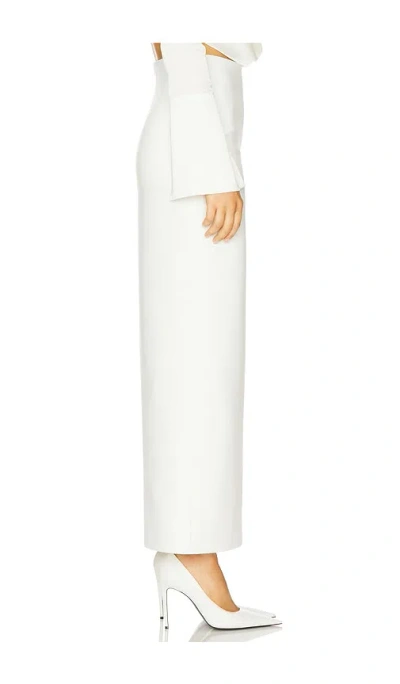 Ceren Ocak Slit Pencil Skirt In White