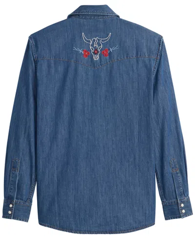 Pendleton Men's Gambler Denim Shirt In Blue