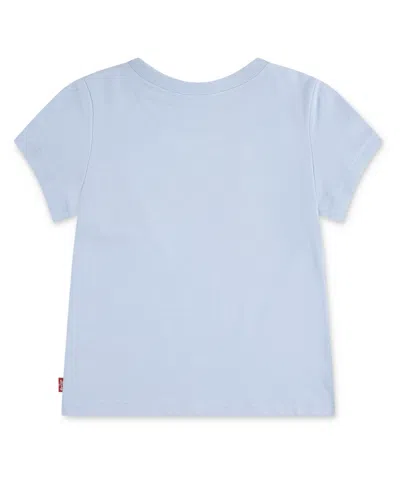 Levi's Girls Toddler 2t-4t Short-sleeve Script Logo Detail T-shirt In Blue