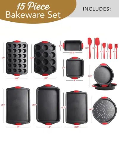 Nestl Premium 15-pc. Bakeware Utensil Set In Black