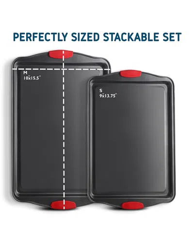Nestl Premium 2-pc. Baking Sheet Set In Black