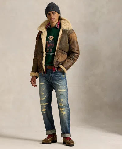 Polo Ralph Lauren Logo-print Cotton-blend Jersey Sweatshirt In Green