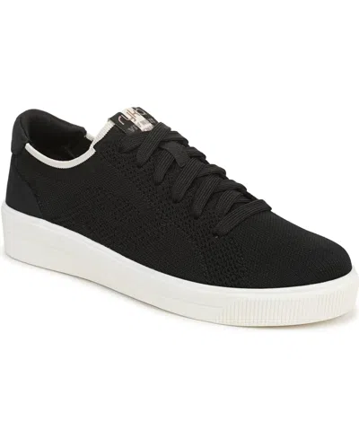 Ryka Women's Viv Next Knit Court Inspired Lace Up Sneakers In Black