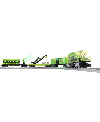 Lionel Area 51 Ufo Recovery Bluetooth Lionchief Electric O Gauge Freight Train Set In Green