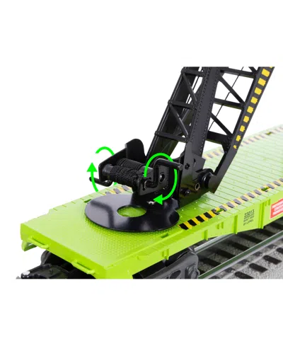 Lionel Area 51 Ufo Recovery Bluetooth Lionchief Electric O Gauge Freight Train Set In Green