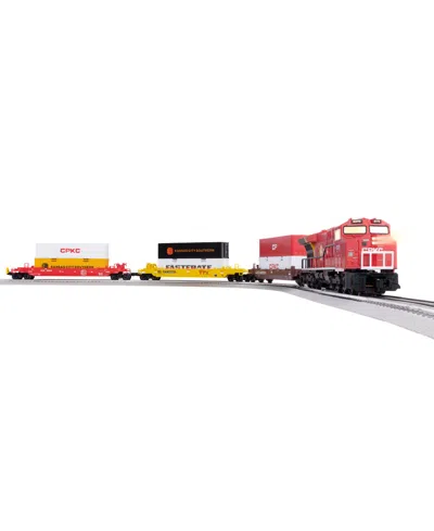 Lionel Cpkc Maxi Stack Lionchief Freight Electric O Gauge Bluetooth 5.0 Train Set In Red