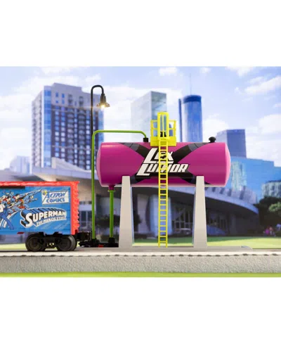 Lionel Dc Comics Lexcorp Kryptonite Plug-expand-play Elevated Tank O Gauge Model Train Accessory In Multi