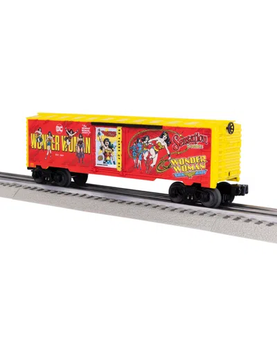 Lionel Dc Comics Wonder Woman And Dc O Gauge Model Train Boxcar In Red