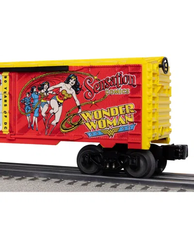 Lionel Dc Comics Wonder Woman And Dc O Gauge Model Train Boxcar In Red