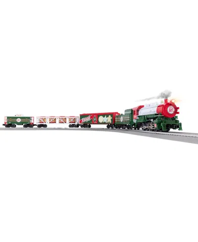 Lionel Peppermint Railroad Christmas Freight Lionchief Electric O Gauge Bluetooth 5.0 Train Set In White
