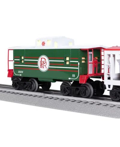 Lionel Peppermint Railroad Christmas Freight Lionchief Electric O Gauge Bluetooth 5.0 Train Set In White