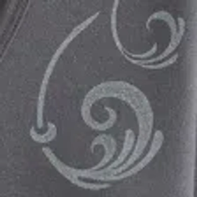 Hollister Long-sleeve Pinch Bust Graphic Babydoll Top In Gray