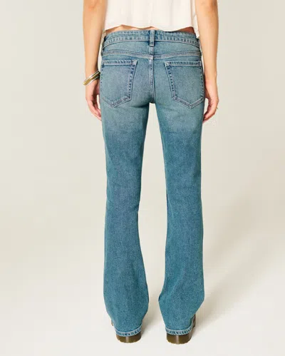 Hollister Low-rise Medium Wash Studded Bootcut Jeans
