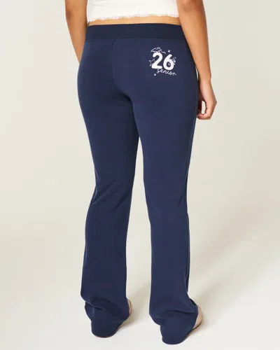 Hollister Senior '26 Graphic Bootcut Sweatpants In Blue