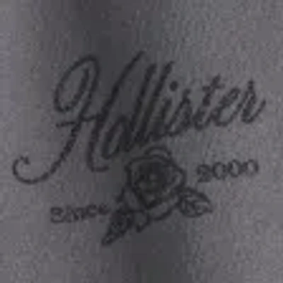 Hollister Sparkle Logo Graphic Wide-leg Sweatpants In Gray