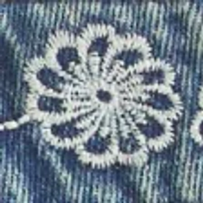 Hollister Low-rise Embroidered Denim Mini Skort