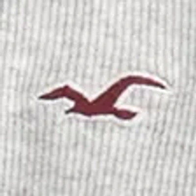 Hollister Long-sleeve Hooded Henley In White