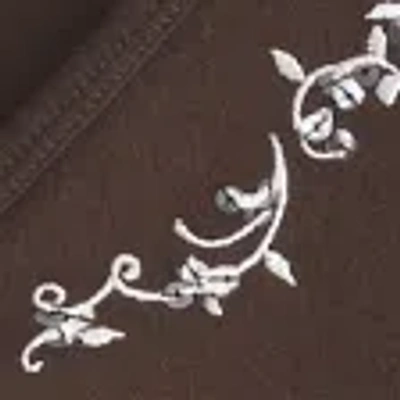 Hollister Long-sleeve Pinch Bust Babydoll Top In Brown