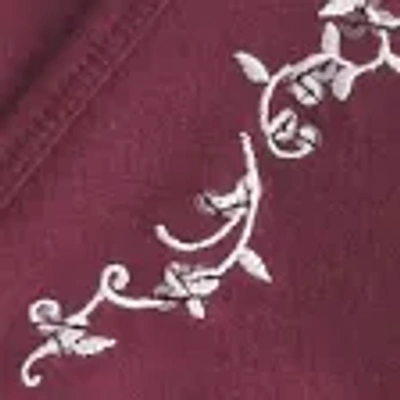 Hollister Long-sleeve Pinch Bust Babydoll Top In Purple