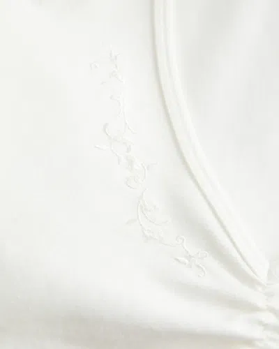 Hollister Long-sleeve Pinch Bust Babydoll Top In White