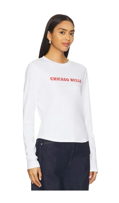 Terez X Revolve Chicago Bulls Long Sleeve Baby Tee In White