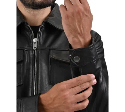 Frye Men's Regular-fit Collared Neck Jacket In Black