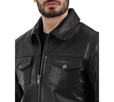 Frye Men's Regular-fit Collared Neck Jacket In Black