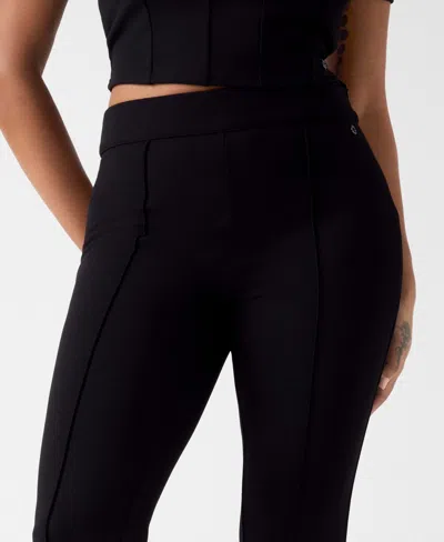 Guess Women's New Flared Evelina High-waist Pants In Black