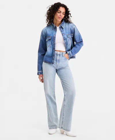 Guess Women's Astrid Shirt Jacket In Blue