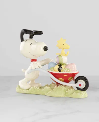 Lenox Snoopy Easter Egg Delivery Figurine In Multi