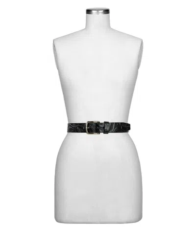 Patricia Nash Women's Pelosa Tooled Leather Belt In Black