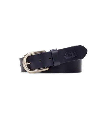 Patricia Nash Women's Vietri Heritage Leather Belt In Blue