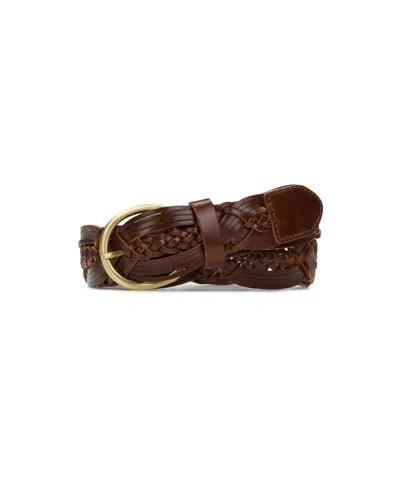 Patricia Nash Women's Melissa Braided Leather Belt In Brown