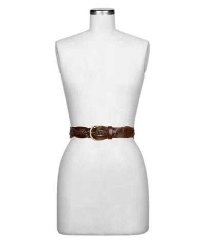Patricia Nash Women's Melissa Braided Leather Belt In Brown