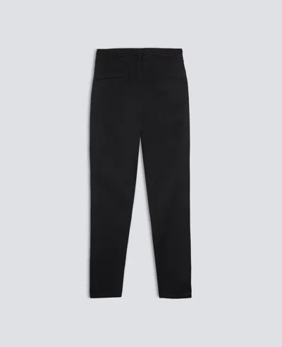 Aspesi Chino Trousers In Cotton And Linen Gabardine In Black
