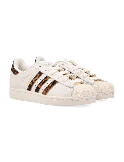 Adidas Originals Superstar Ii Leather Womans Sneakers In White