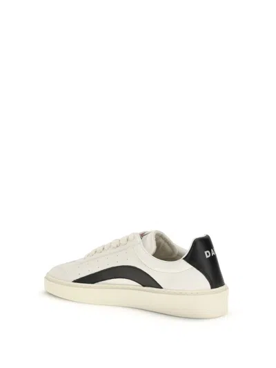 Dsquared2 Lace-up Low-top Sneakers In White