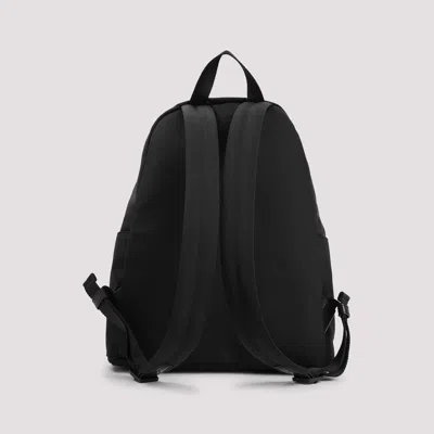 Moncler Pierrick Nylon Backpack Large Front Pocket In Black