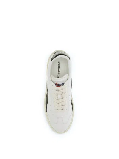 Dsquared2 Lace-up Low-top Sneakers In White