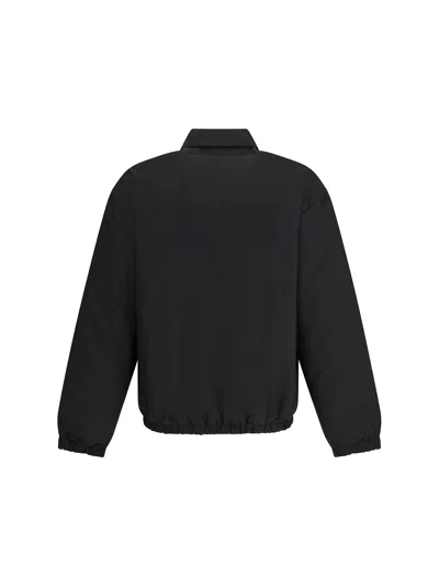 Prada Black Recycled Polyamide Full-length Jacket In Black