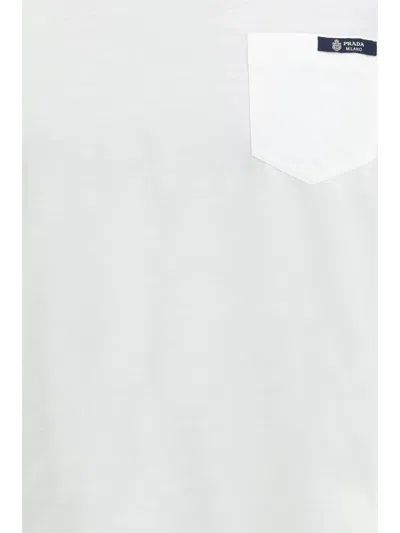 Prada Reversible Cotton T-shirt In White